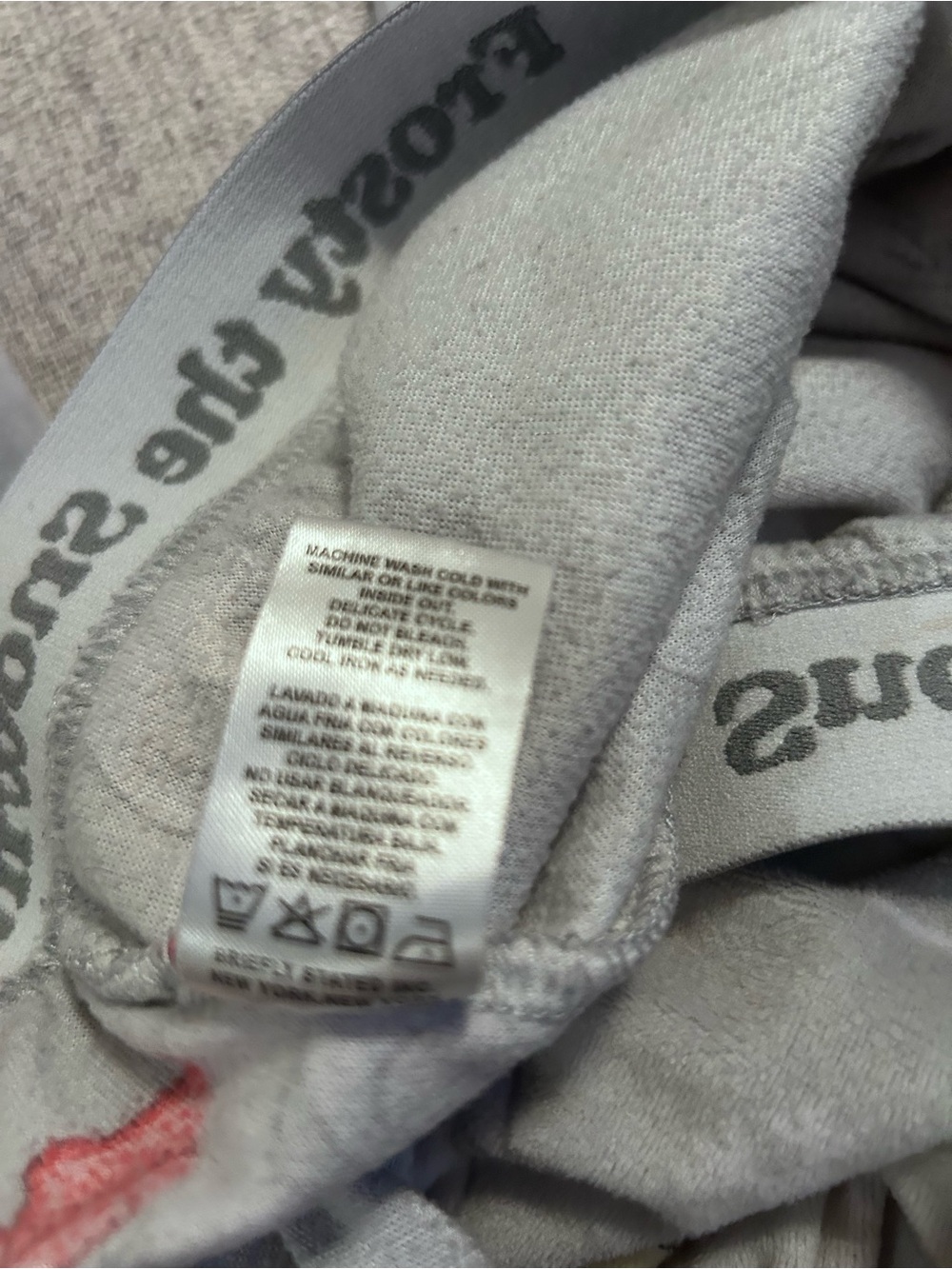 Frosty The Snowman Fleece Gray Pajama Pants with Snowman Print. Size XL - Picture 9 of 9